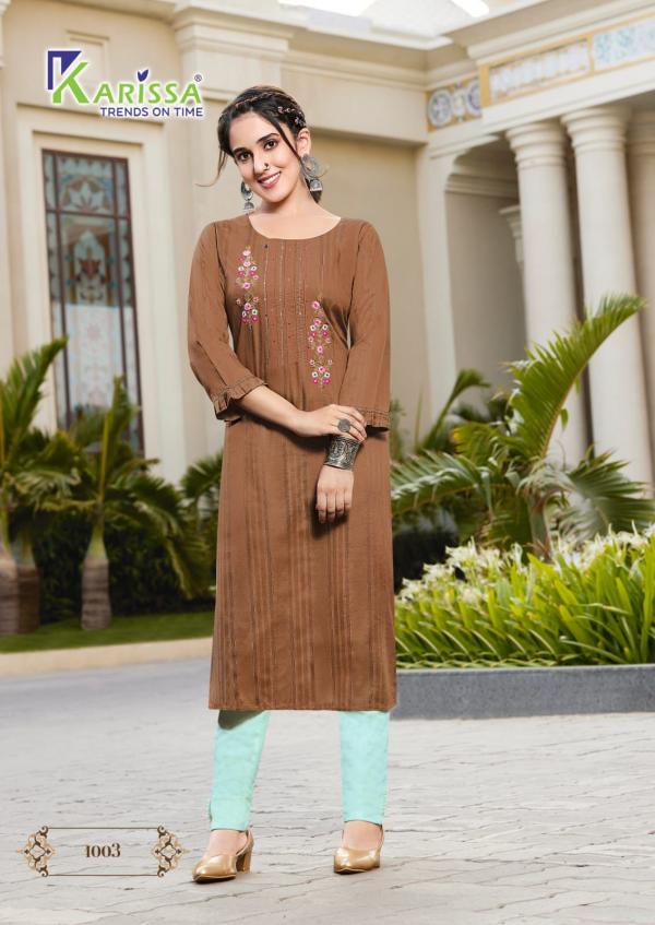 Karissa Rim Zim Viscose Ethnic Wear Designer Kurti Collection